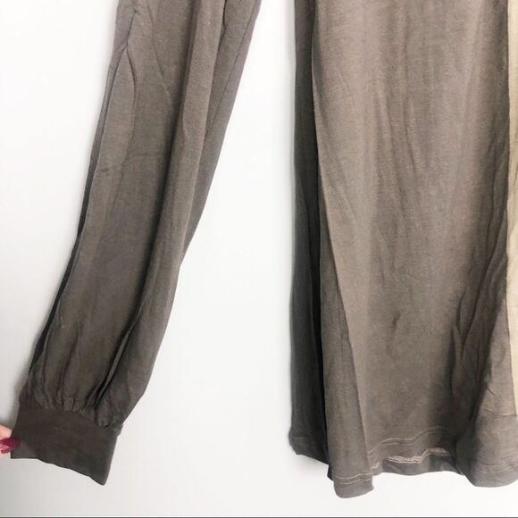 CHLOÉ | Elephant Taupe Draped Top Pintuck Neckline Long Sleeve Women’s Size M - Picture 5 of 10